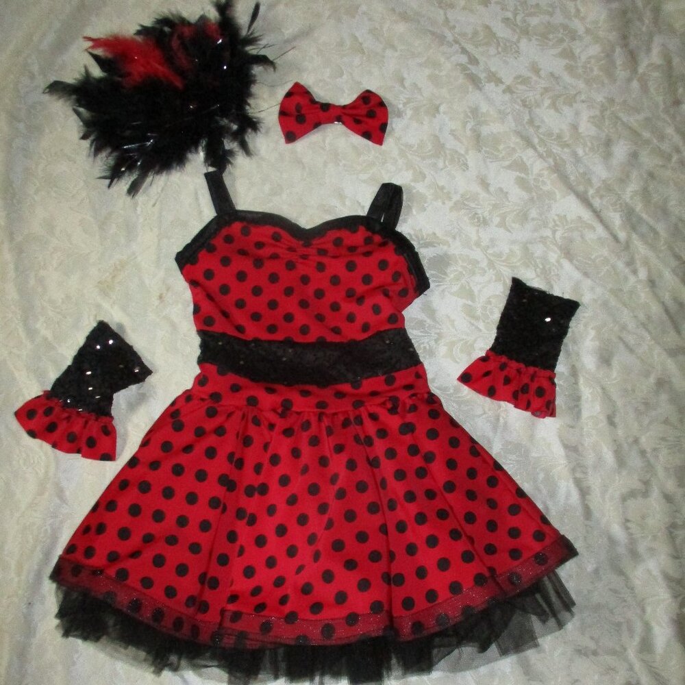 Weismann girls dance costume with accessories- 1C child